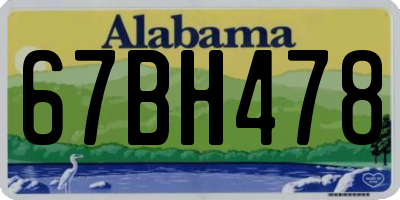 AL license plate 67BH478