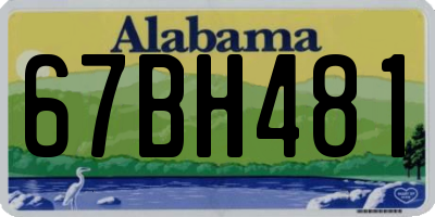AL license plate 67BH481