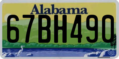 AL license plate 67BH490