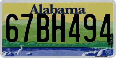 AL license plate 67BH494