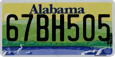 AL license plate 67BH505