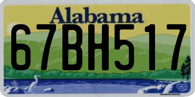 AL license plate 67BH517