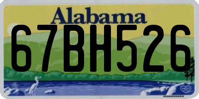 AL license plate 67BH526
