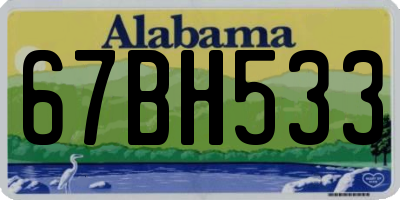 AL license plate 67BH533