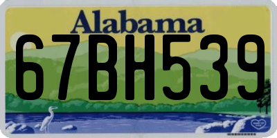 AL license plate 67BH539