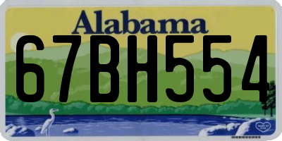 AL license plate 67BH554