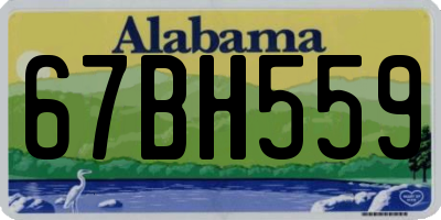 AL license plate 67BH559