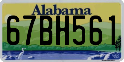 AL license plate 67BH561
