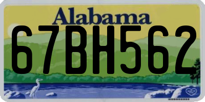 AL license plate 67BH562