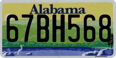 AL license plate 67BH568