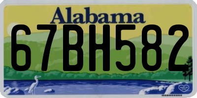 AL license plate 67BH582