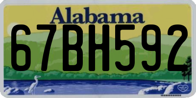 AL license plate 67BH592