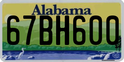 AL license plate 67BH600