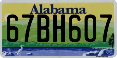 AL license plate 67BH607