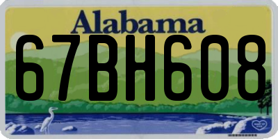 AL license plate 67BH608