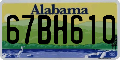 AL license plate 67BH610