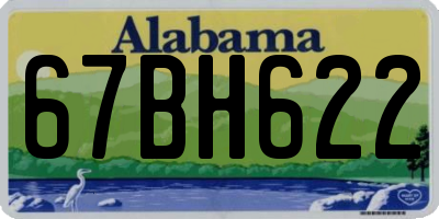 AL license plate 67BH622