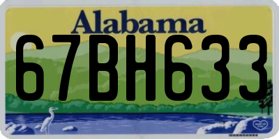 AL license plate 67BH633
