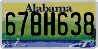 AL license plate 67BH638