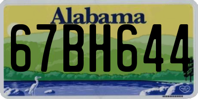 AL license plate 67BH644