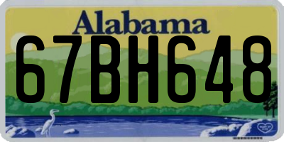 AL license plate 67BH648