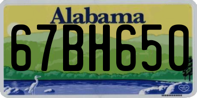 AL license plate 67BH650