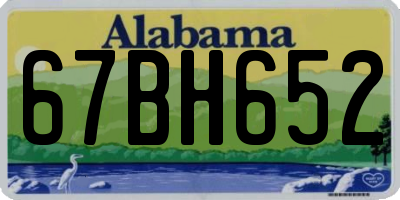 AL license plate 67BH652