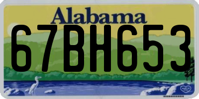 AL license plate 67BH653