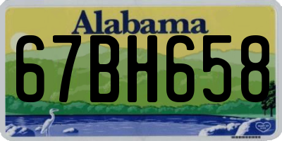 AL license plate 67BH658