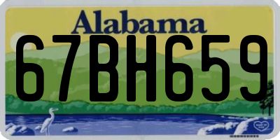 AL license plate 67BH659