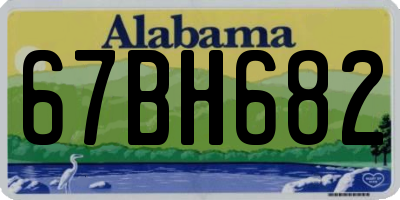 AL license plate 67BH682