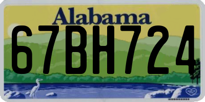 AL license plate 67BH724