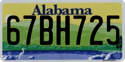 AL license plate 67BH725