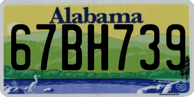AL license plate 67BH739