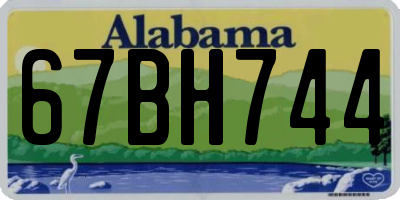AL license plate 67BH744