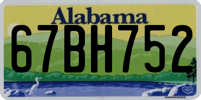 AL license plate 67BH752