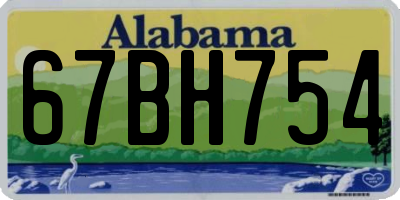 AL license plate 67BH754