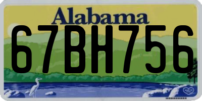 AL license plate 67BH756
