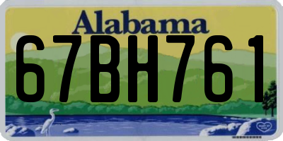 AL license plate 67BH761