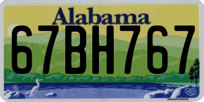 AL license plate 67BH767