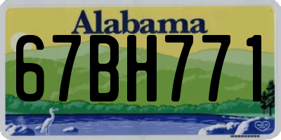 AL license plate 67BH771