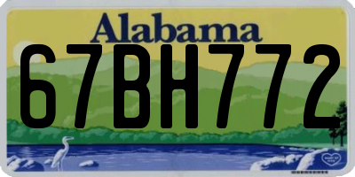 AL license plate 67BH772