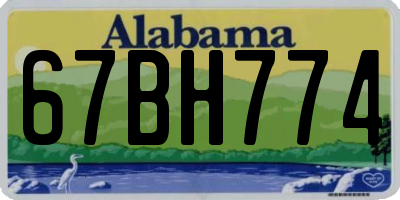 AL license plate 67BH774