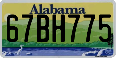 AL license plate 67BH775