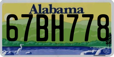 AL license plate 67BH778