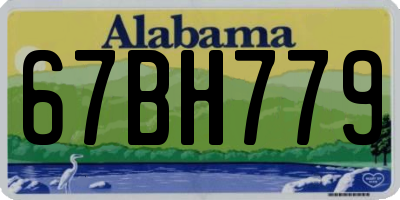 AL license plate 67BH779