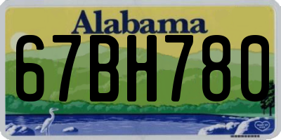 AL license plate 67BH780