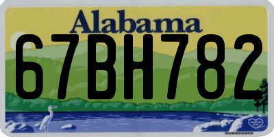 AL license plate 67BH782