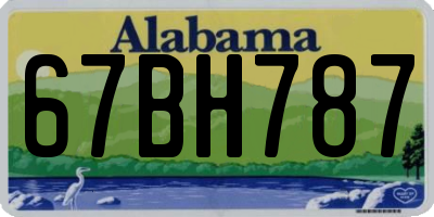 AL license plate 67BH787