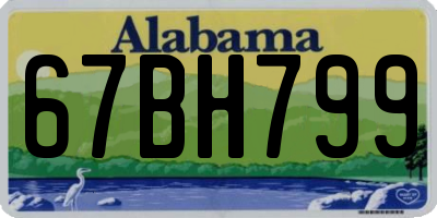 AL license plate 67BH799